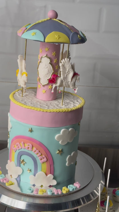 Unicorn Carousel Theme Party Bundle